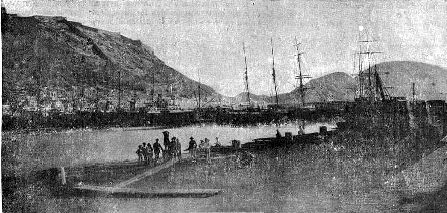 vista del puerto Alicante_1900